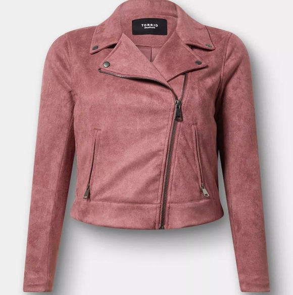 NWT Faux Suede Essential Moto Jacket - Picture 7 of 8